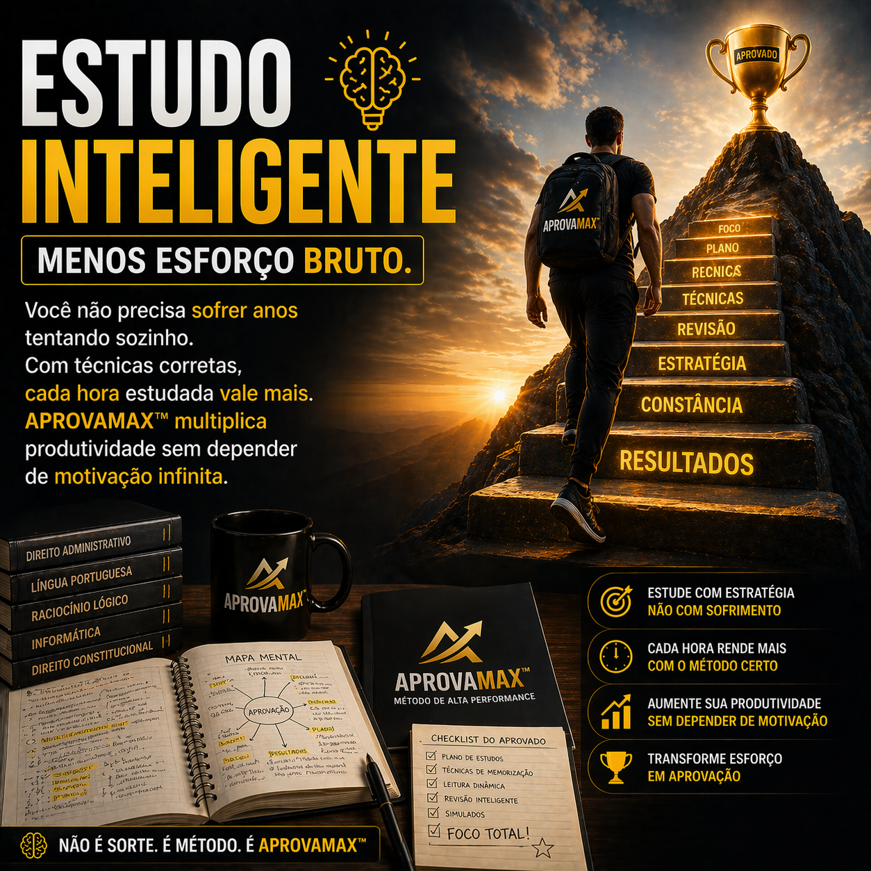 Estudo inteligente — sua jornada até a aprovação